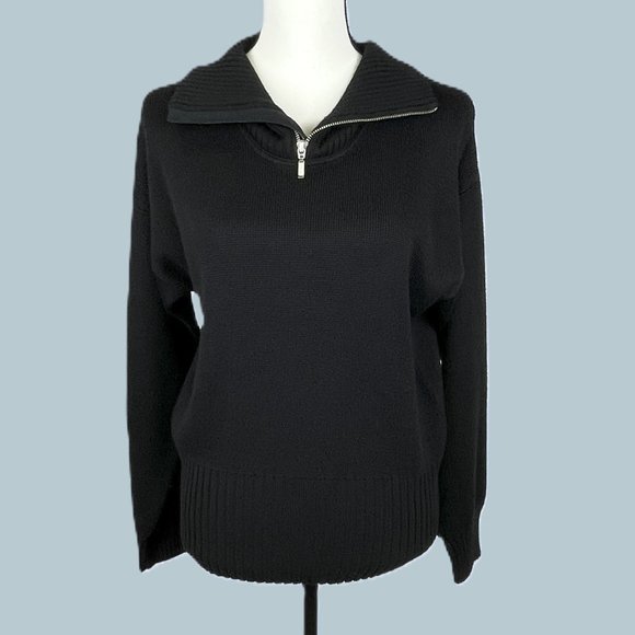 Warm and Cozy Meister Pullover Sweater, Black, Medium - Picture 1 of 6